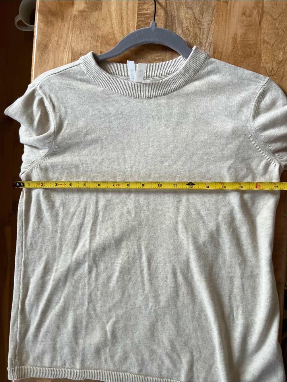 NWOT Pact Women's Classic Fine Knit Crew Sweater Sandshell Heather Women’s SZ S - Picture 8 of 10